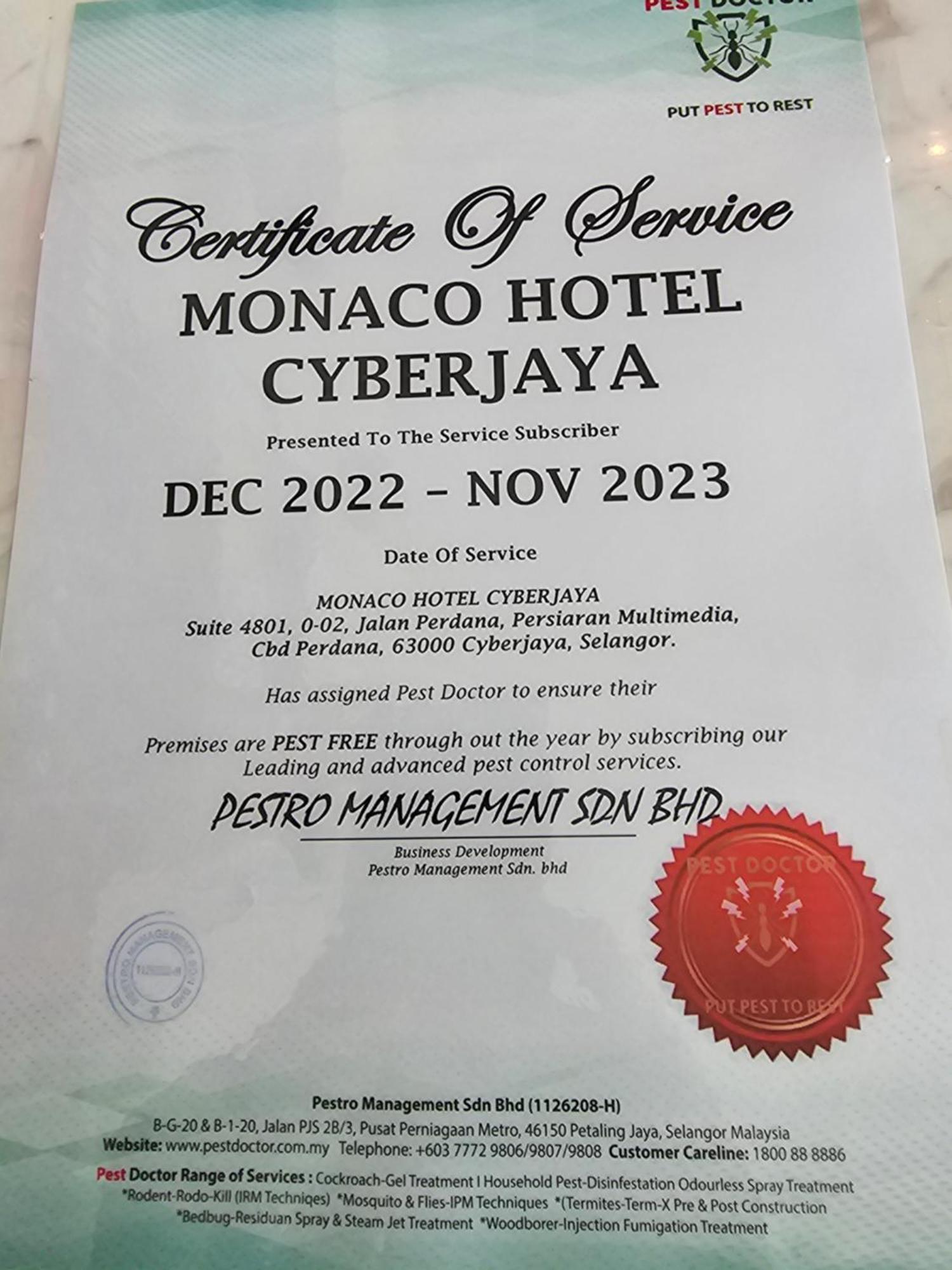 Monaco Hotel Cyberjaya Zewnętrze zdjęcie